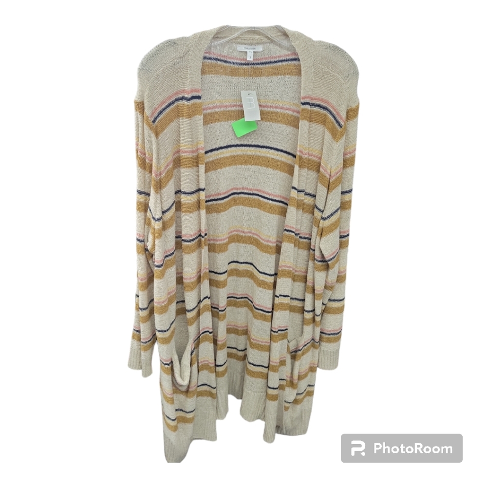 Maurices Knit Multi-Color Striped Cardigan NWT Size 3